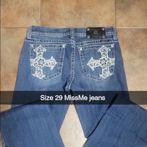Slightly used Miss me jeans. Several pairs. Boot cut. Length of jeans is 34.